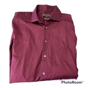 Calvin Klein Made in USA slim fit non iron 80's tall 16-36/37 Long Sleeve‎